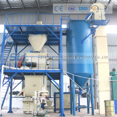 Chine chaîne de production automatique du mortier 10-15T, usine de mortier de mélange sec de matériaux de construction fournisseur